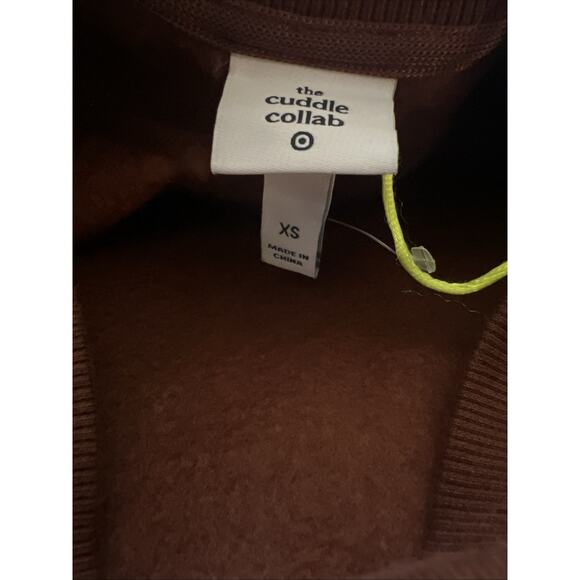 The Cuddle Collab Women's "best In Show" Crewneck Sweatshirt Brown Size XS - Picture 3 of 6